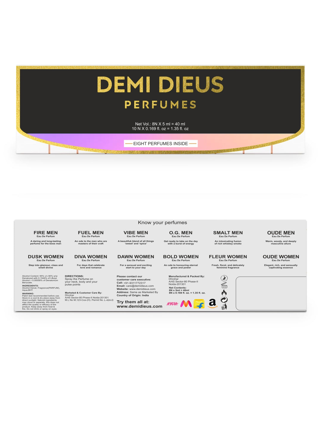 Luxury Perfume Trial Pack - 12 x 5ml